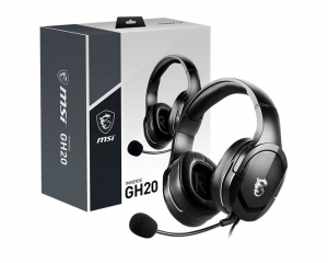 MSI Immerse GH20 Gaming Headset mikrofonos fülhallgató fekete (S37-2101030-SV1)
